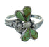 Authentic Sterling Silver Turquoise Inlay Dragonfly Ring Size 6-1/2 RX88218
